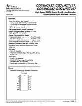 DataSheet CD74HC237 pdf